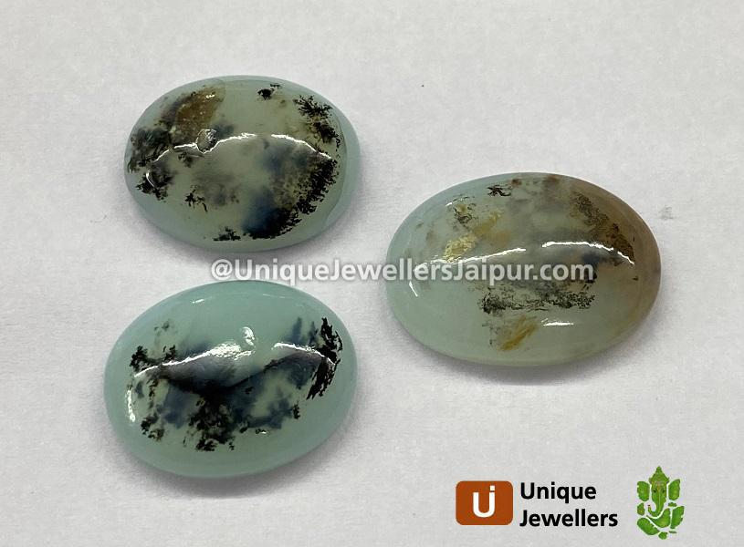 Peru Blue Opal Smooth Cabochons