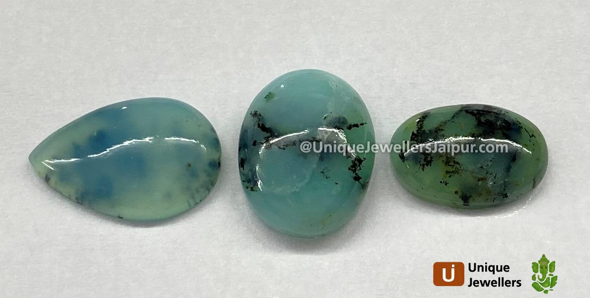 Peru Blue Opal Smooth Cabochons