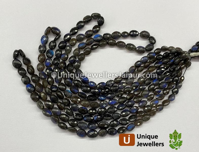 Labradorite Faceted Oval Beads