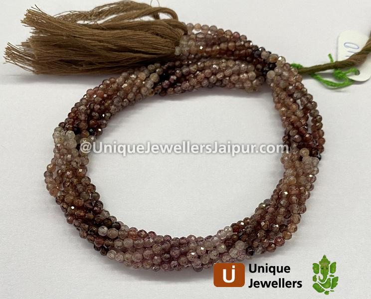 Brown Spinel Shaded Faceted Beads