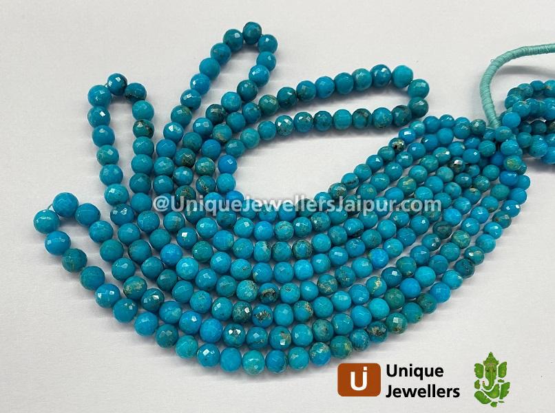 Turquoise Faceted Round Beads