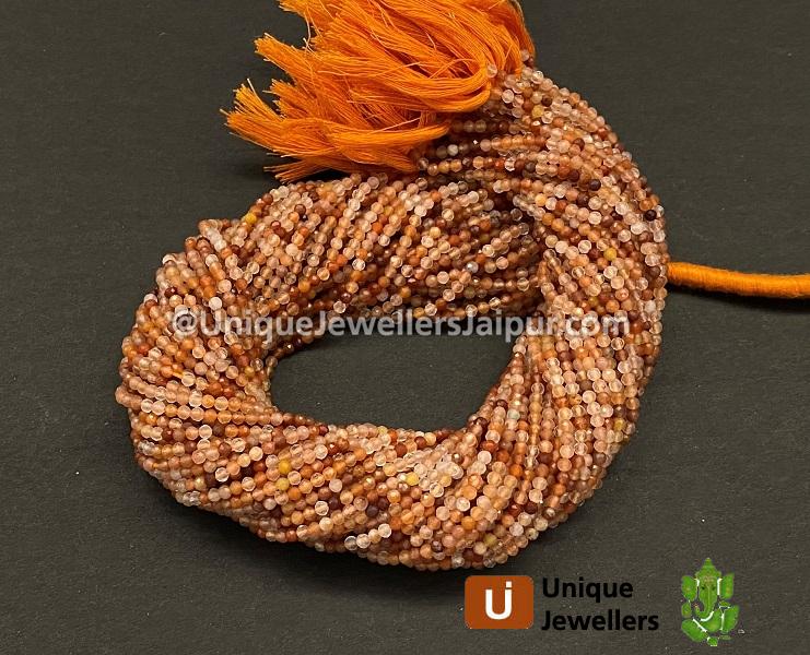 Copper Rutile Faceted Round Beads