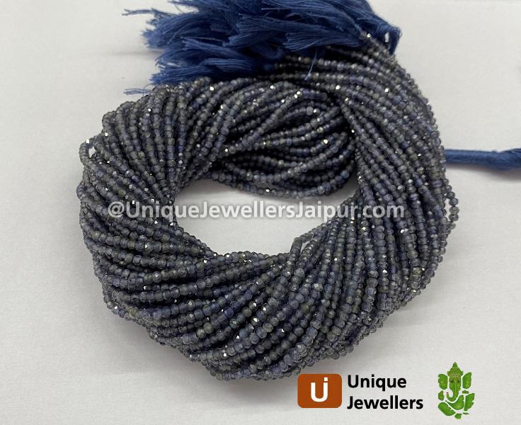 Iolite Faceted Round Beads