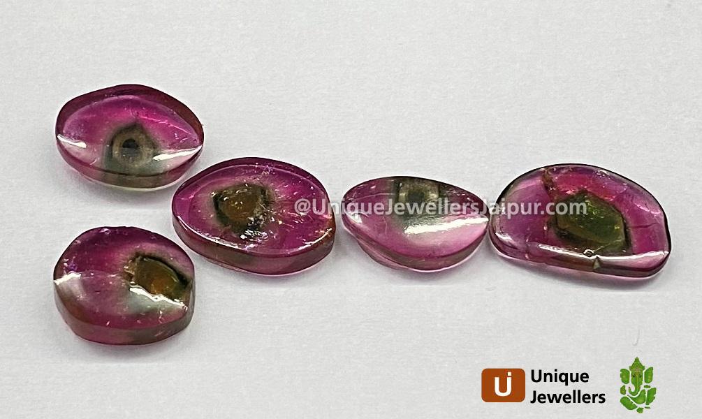 Watermelon Tourmaline Smooth Slices