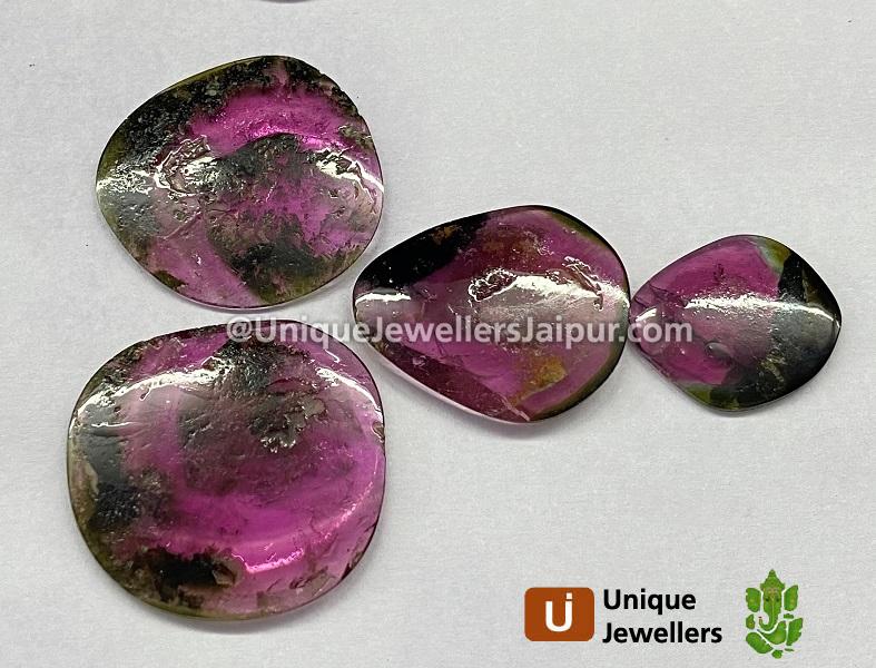 Watermelon Tourmaline Smooth Slices