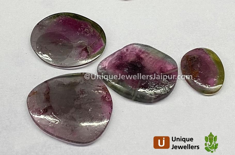 Watermelon Tourmaline Smooth Slices