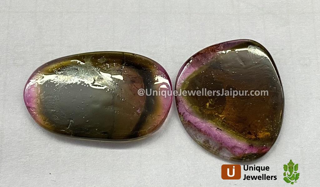 Watermelon Tourmaline Smooth Slices