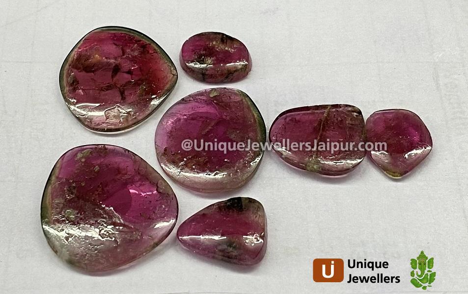 Watermelon Tourmaline Smooth Slices