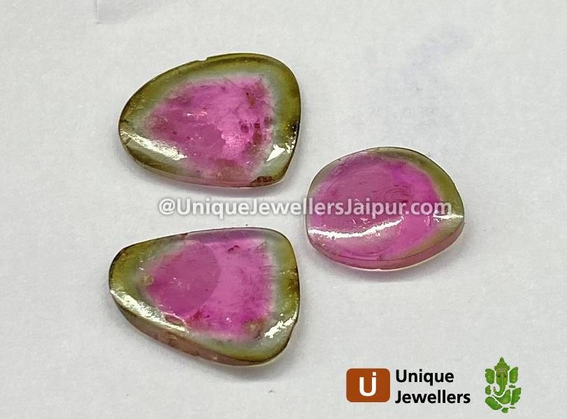 Watermelon Tourmaline Smooth Slices