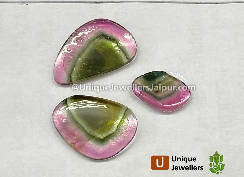 Watermelon Tourmaline Smooth Slices