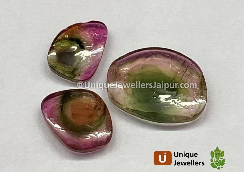 Watermelon Tourmaline Smooth Slices