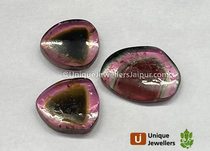 Watermelon Tourmaline Smooth Slices