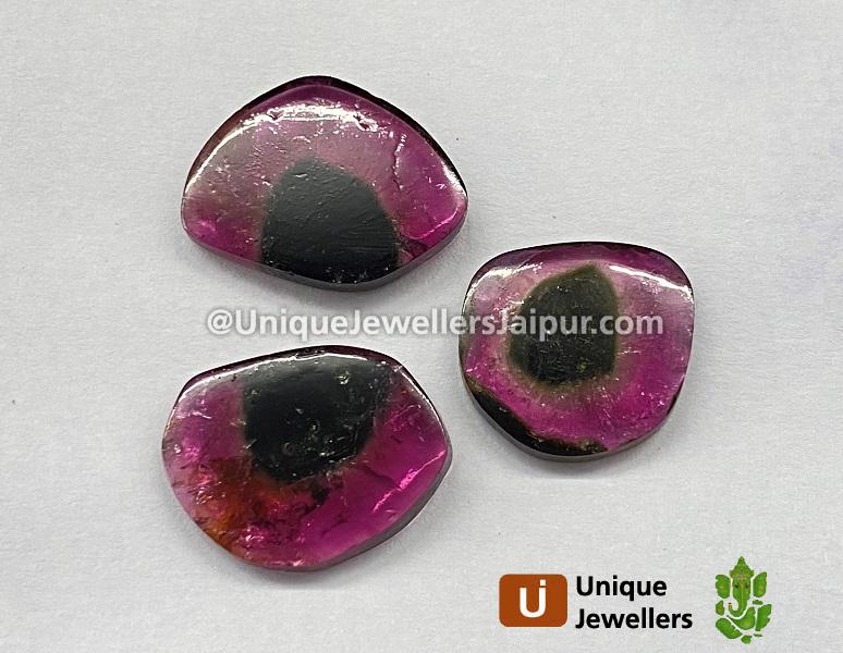 Watermelon Tourmaline Smooth Slices