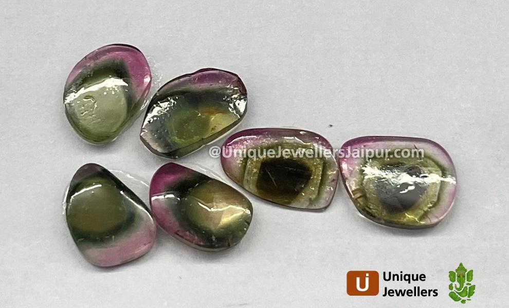 Watermelon Tourmaline Smooth Slices