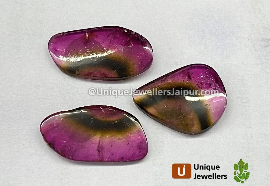 Watermelon Tourmaline Smooth Slices