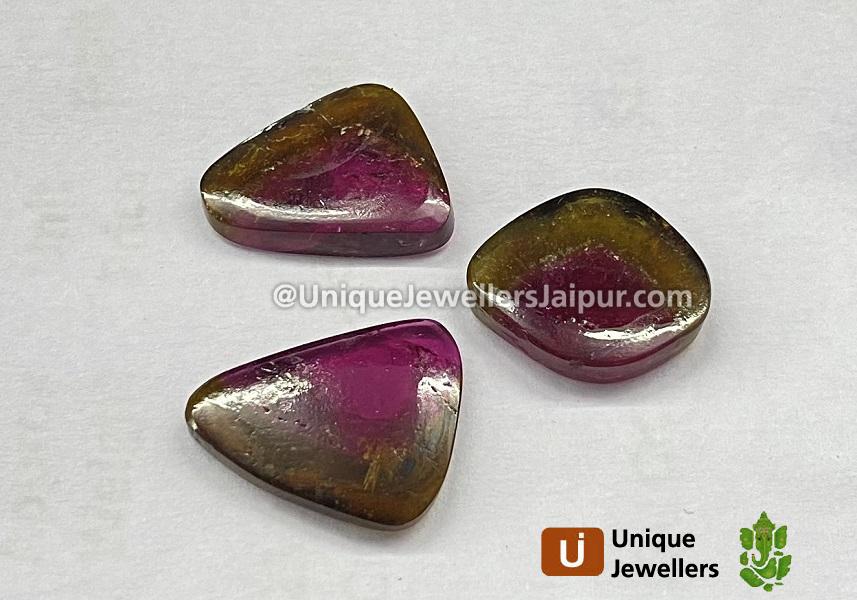 Watermelon Tourmaline Smooth Slices