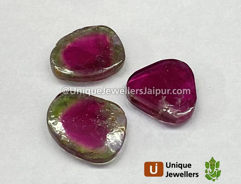 Watermelon Tourmaline Smooth Slices