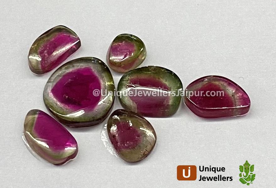 Watermelon Tourmaline Smooth Slices