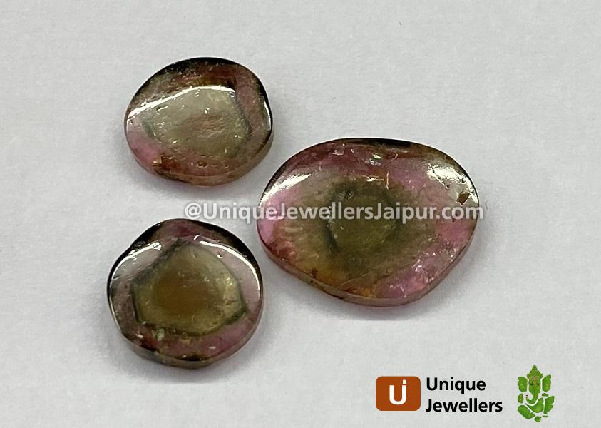 Watermelon Tourmaline Smooth Slices