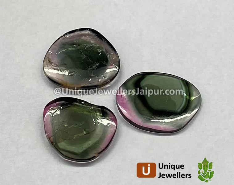 Watermelon Tourmaline Smooth Slices