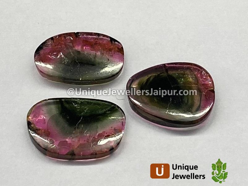 Watermelon Tourmaline Smooth Slices