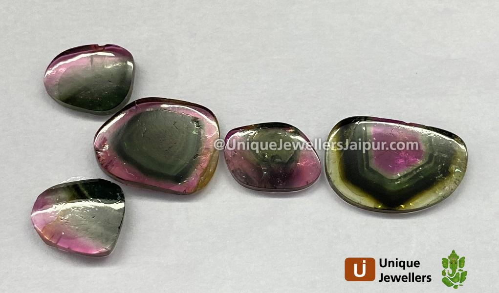 Watermelon Tourmaline Smooth Slices