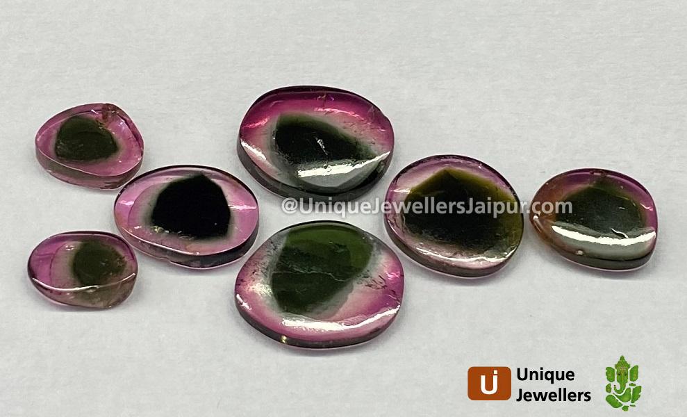 Watermelon Tourmaline Smooth Slices