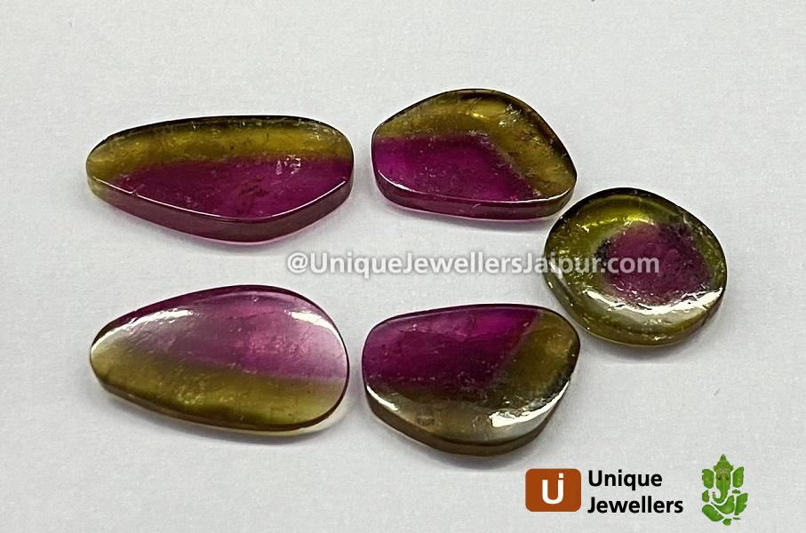 Watermelon Tourmaline Smooth Slices