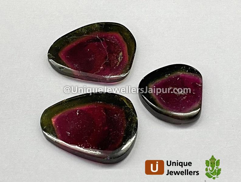 Watermelon Tourmaline Smooth Slices