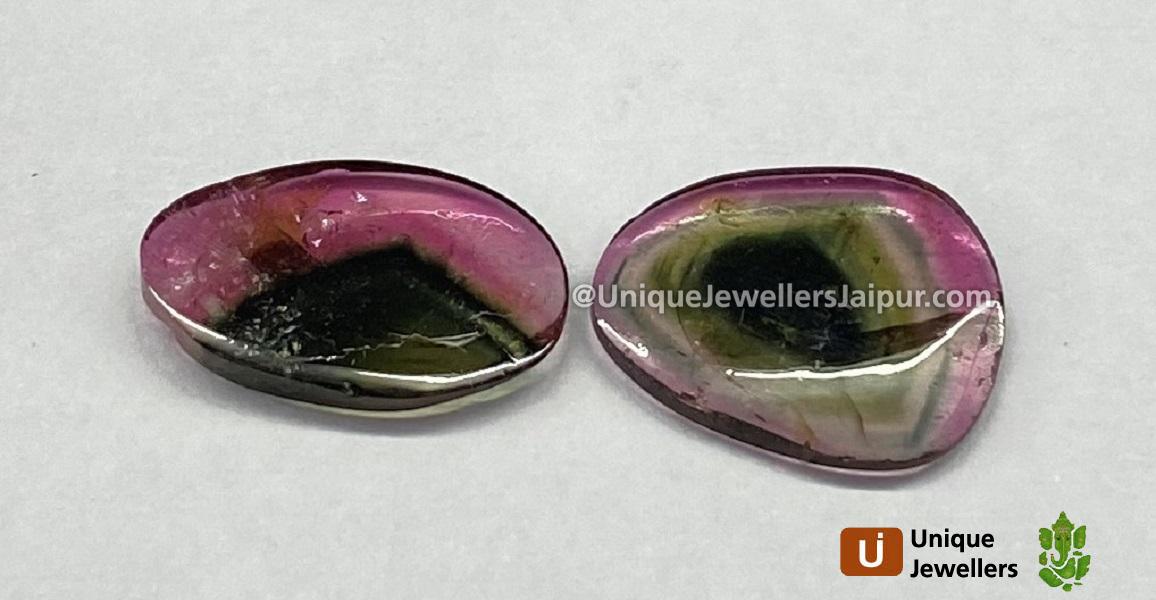 Watermelon Tourmaline Smooth Slices