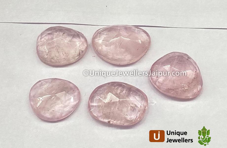 Morganite Rose Cut Slices