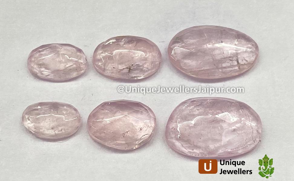 Morganite Rose Cut Slices