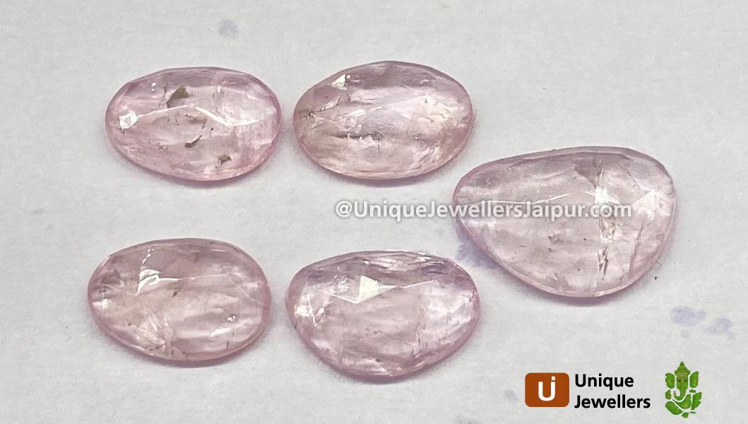 Morganite Rose Cut Slices