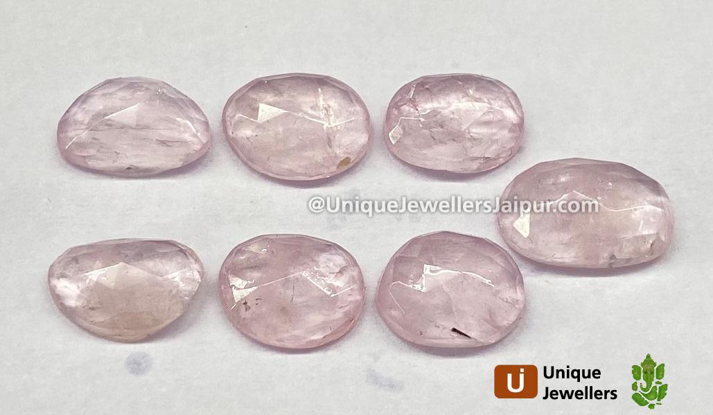 Morganite Rose Cut Slices