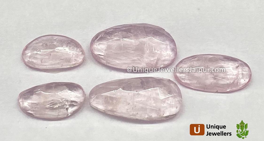 Morganite Rose Cut Slices