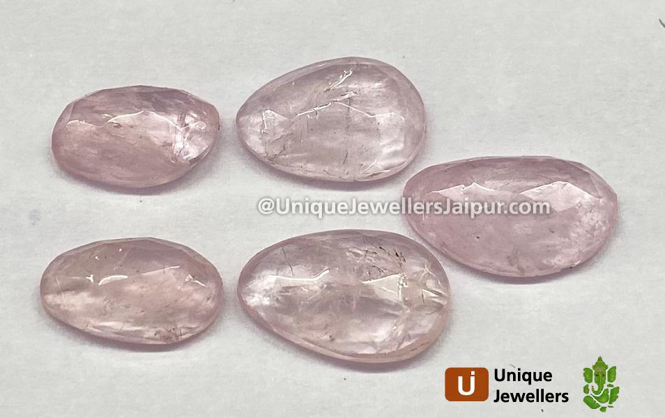 Morganite Rose Cut Slices