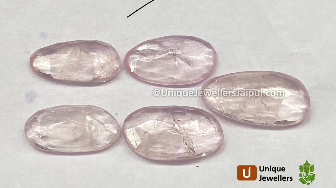 Morganite Rose Cut Slices