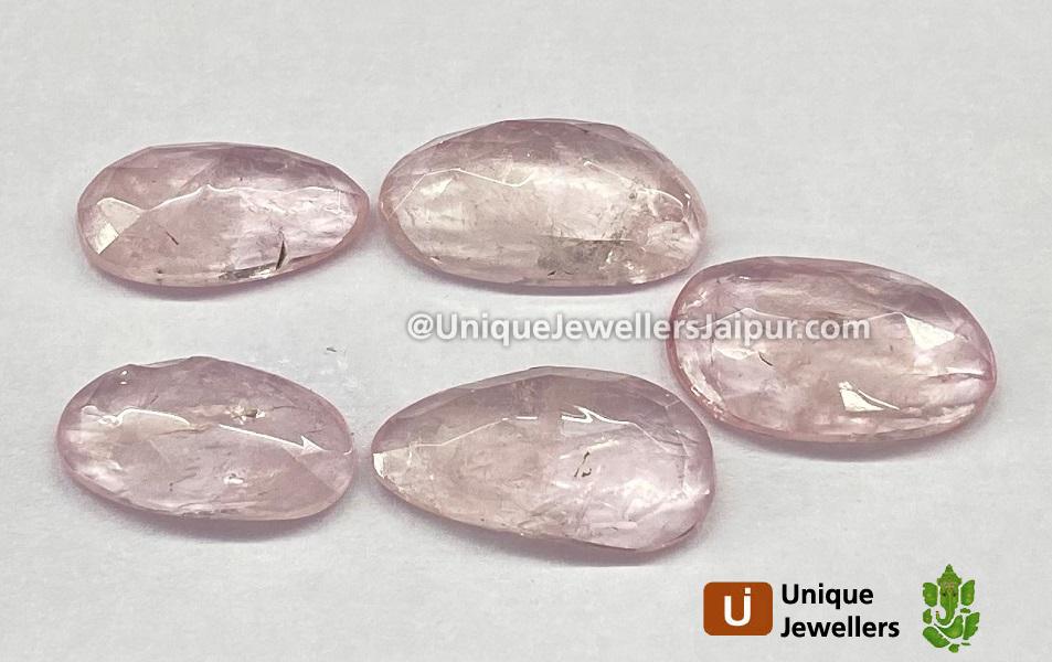 Morganite Rose Cut Slices