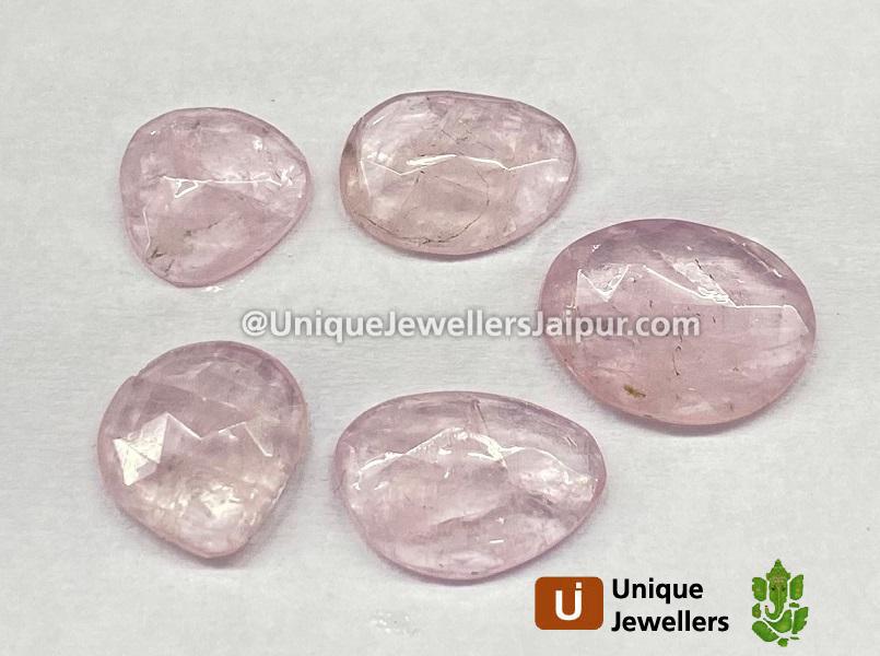 Morganite Rose Cut Slices