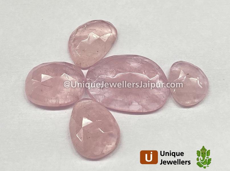 Morganite Rose Cut Slices