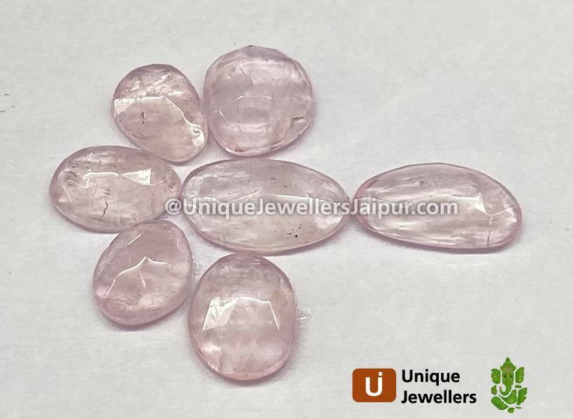 Morganite Rose Cut Slices