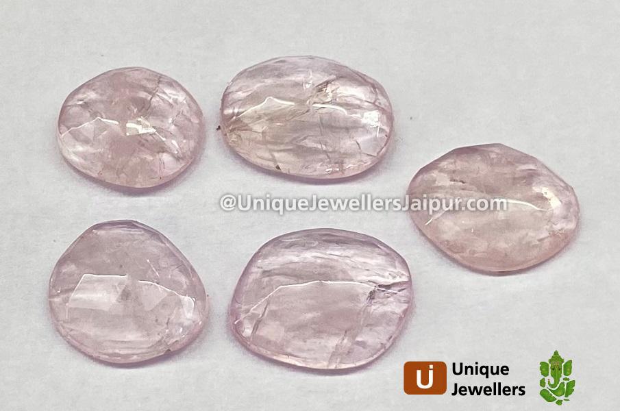 Morganite Rose Cut Slices