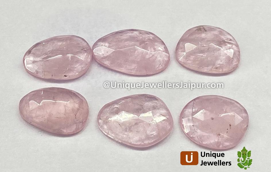 Morganite Rose Cut Slices