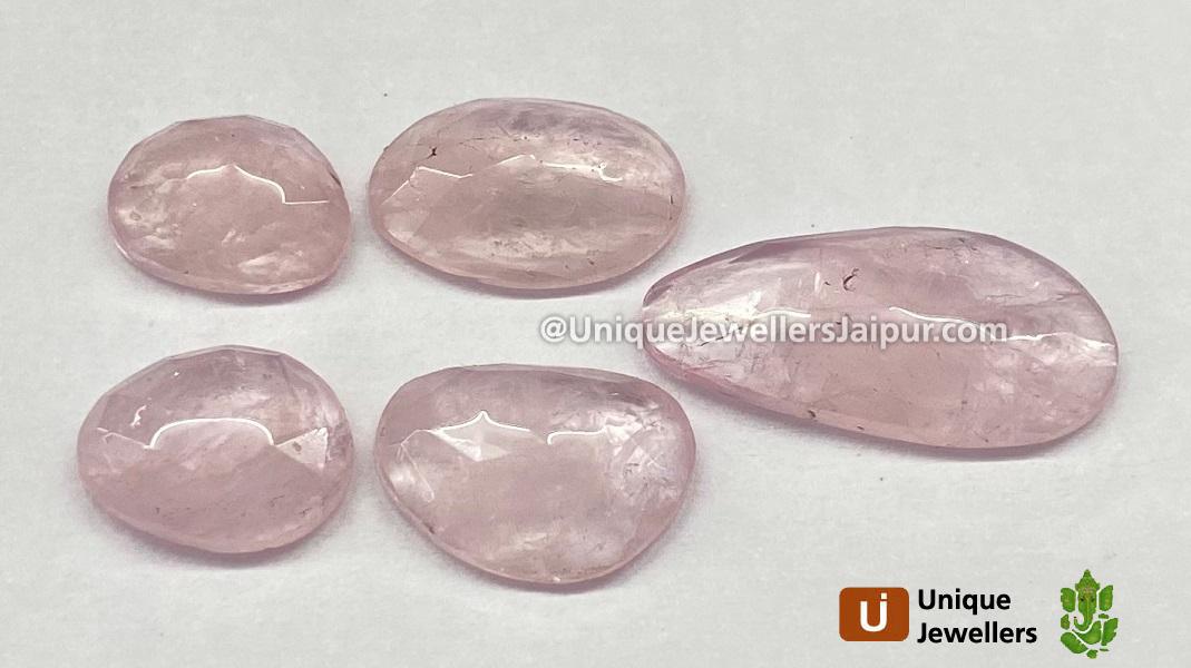 Morganite Rose Cut Slices