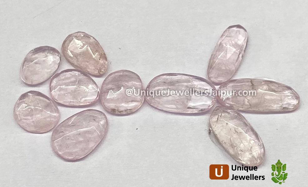 Morganite Rose Cut Slices