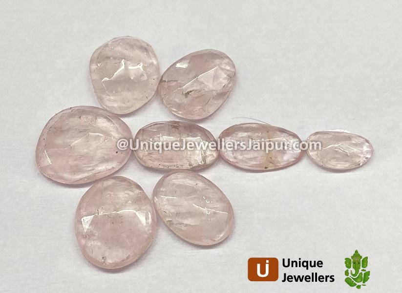 Morganite Rose Cut Slices