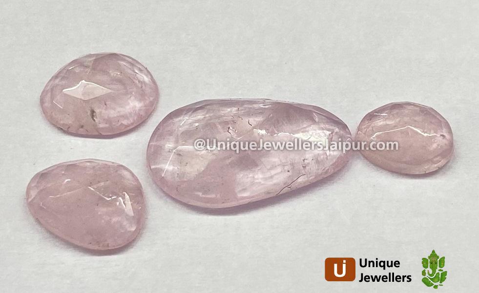 Morganite Rose Cut Slices