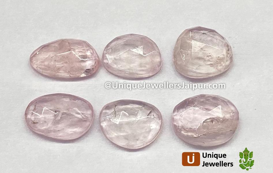 Morganite Rose Cut Slices