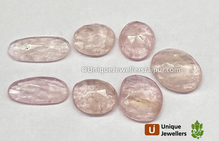 Morganite Rose Cut Slices