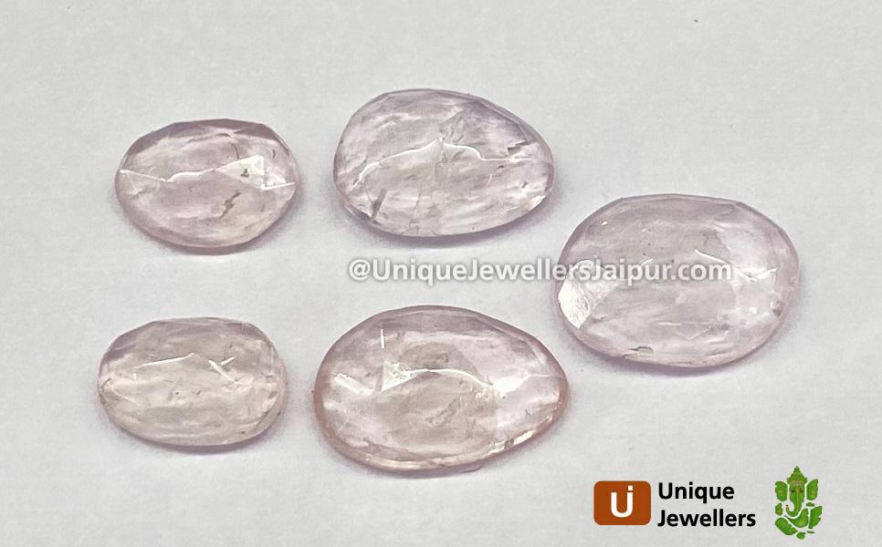 Morganite Rose Cut Slices